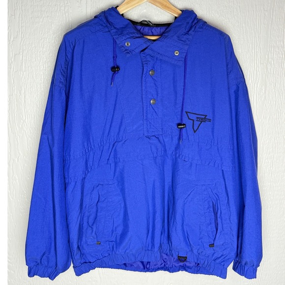 Tyrolia Other - Vintage Tyrolia Skiwear by Head Blue Anorak Pullover Jacket Mens Large Hooded